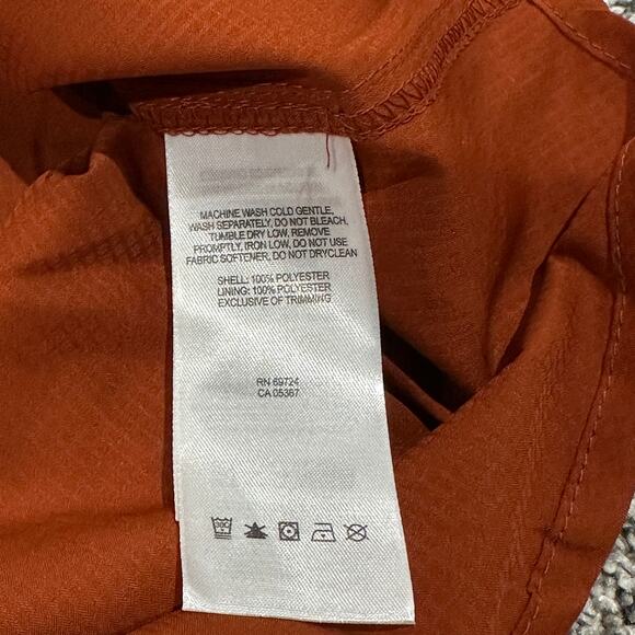 Columbia Omni-Shade Long Roll-up Sleeves Button Shirt, Size Medium, Dark Orange - Picture 7 of 7